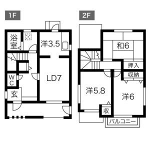 3LDK 間取り図