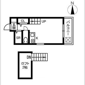 ワンルーム 間取り図