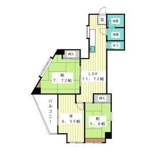 3LDK 間取り図