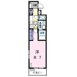 1K 間取り図