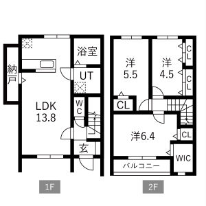 3LDK 間取り図