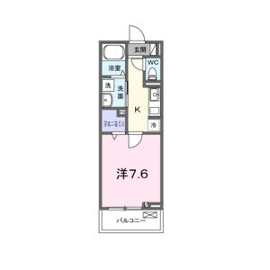 1K 間取り図