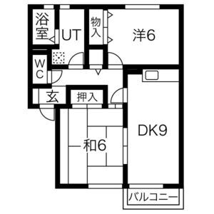 2DK 間取り図
