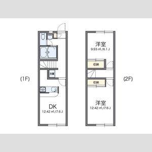 2DK 間取り図
