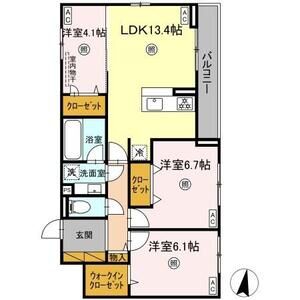 3LDK 間取り図