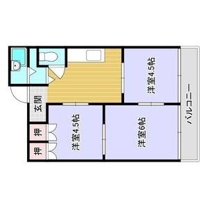 3DK 間取り図
