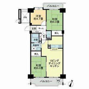 3LDK 間取り図