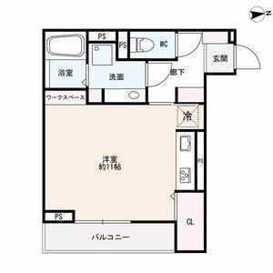 ワンルーム 間取り図