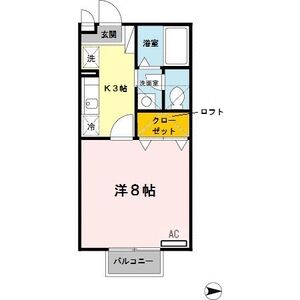 1K 間取り図