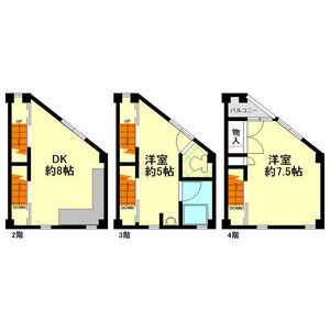 2DK 間取り図