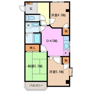 3DK 間取り図
