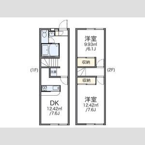 2DK 間取り図