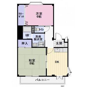 2DK 間取り図