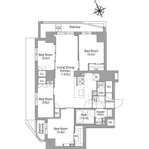 4LDK 間取り図