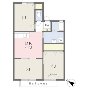 3DK 間取り図