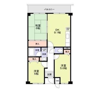 3DK 間取り図