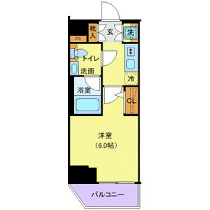 1K 間取り図