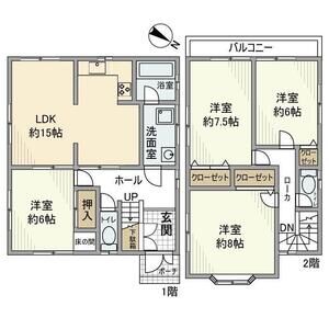 4LDK 間取り図