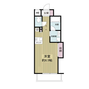 ワンルーム 間取り図