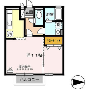 ワンルーム 間取り図