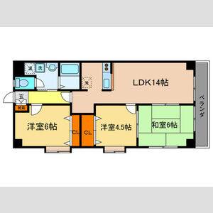 3LDK 間取り図