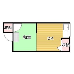 1DK 間取り図