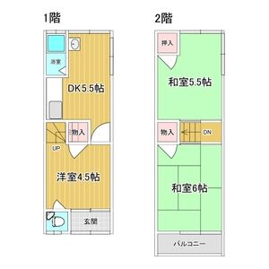 3DK 間取り図
