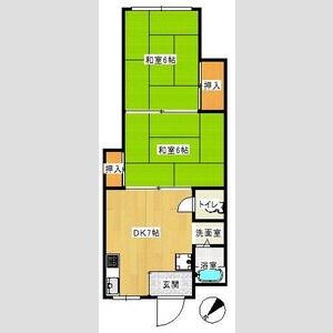 2DK 間取り図