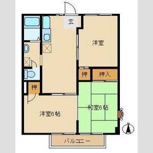 3DK 間取り図
