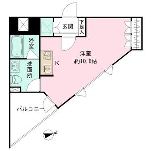 ワンルーム 間取り図