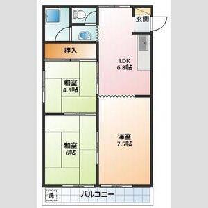 3DK 間取り図