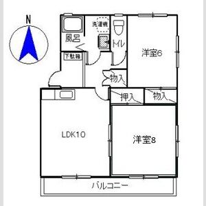 2LDK 間取り図
