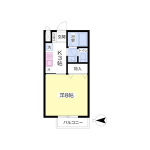 1K 間取り図