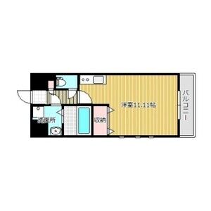 ワンルーム 間取り図