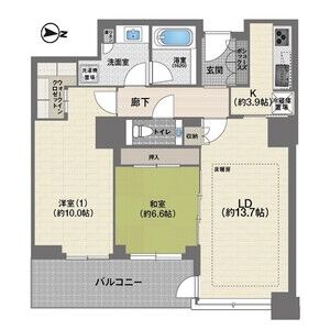 2LDK 間取り図