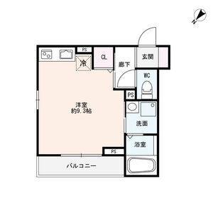ワンルーム 間取り図
