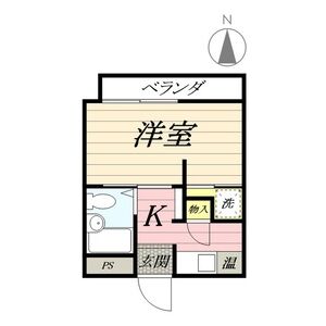 1K 間取り図
