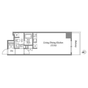 ワンルーム 間取り図