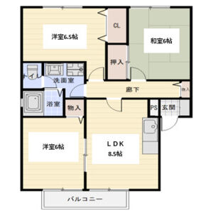 3LDK 間取り図