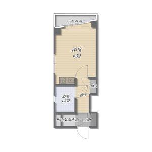 ワンルーム 間取り図