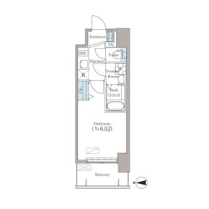 1K 間取り図