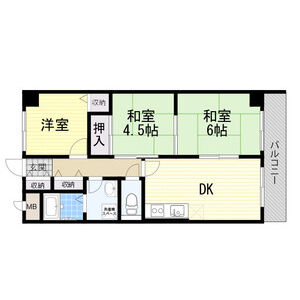 3DK 間取り図
