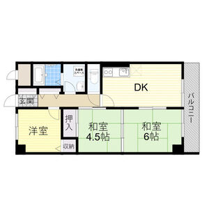 3DK 間取り図