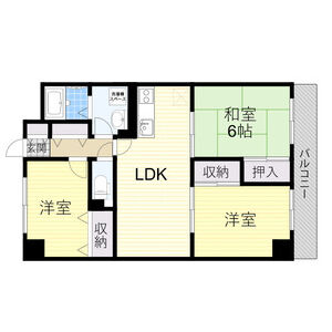 3LDK 間取り図