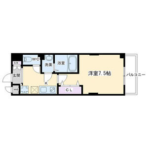 1K 間取り図