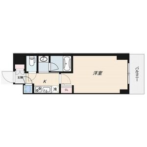 1K 間取り図
