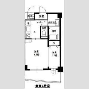 1K 間取り図