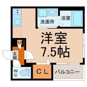 ワンルーム 間取り図
