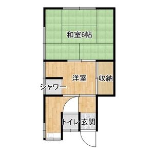 1DK 間取り図