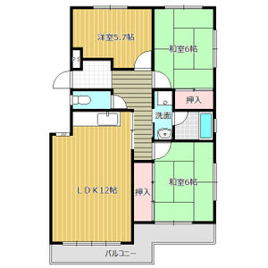 3LDK 間取り図